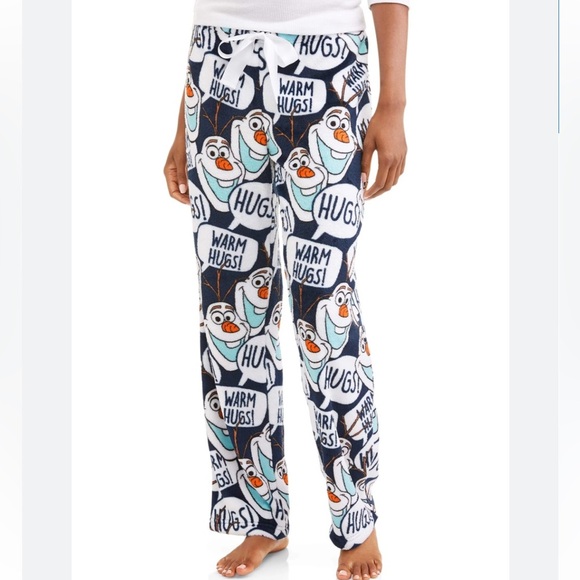 Olaf Warm Hugs Snuggly Lounge Sleep Pants - Picture 1 of 4